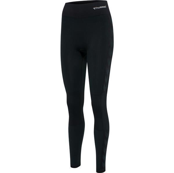 HUMMEL hmlCLEA SEAMLESS MID WAIST TIGHTS - BRILLIANT WHITE/LUNAR ROCK MELANGE - L