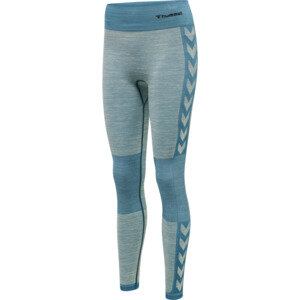 HUMMEL hmlCLEA SEAMLESS MID WAIST TIGHTS - BLUE CORAL/MARSHMALLOW - S