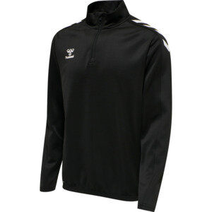 HUMMEL hmlCORE XK HALF ZIP POLY SWEAT - BLACK/BLACK - 5XL