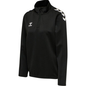 HUMMEL hmlCORE XK HALF ZIP SWEAT WOMAN - BLACK/BLACK - 2XL
