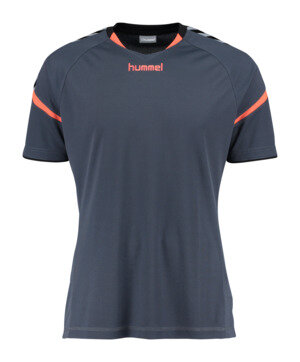 HUMMEL AUTH. CHARGE SS POLY JERSEY - OMBRE BLUE/NASTURIUM - L