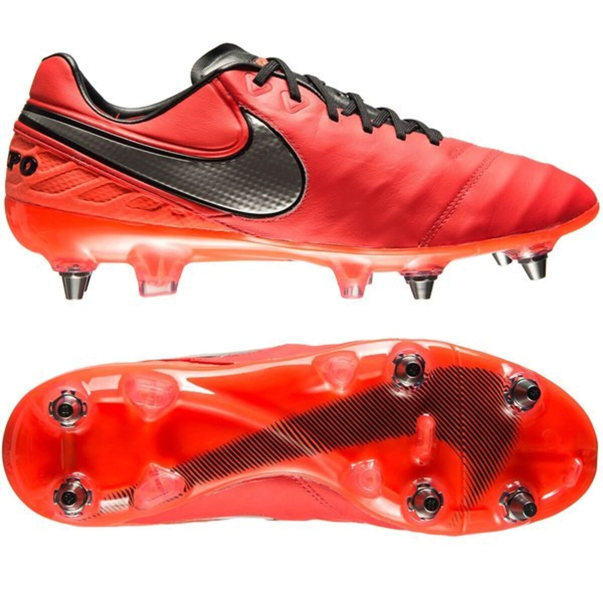 Nike Tiempo Legend VI SG-Pro Fussballschuhe rot/orange 43,5