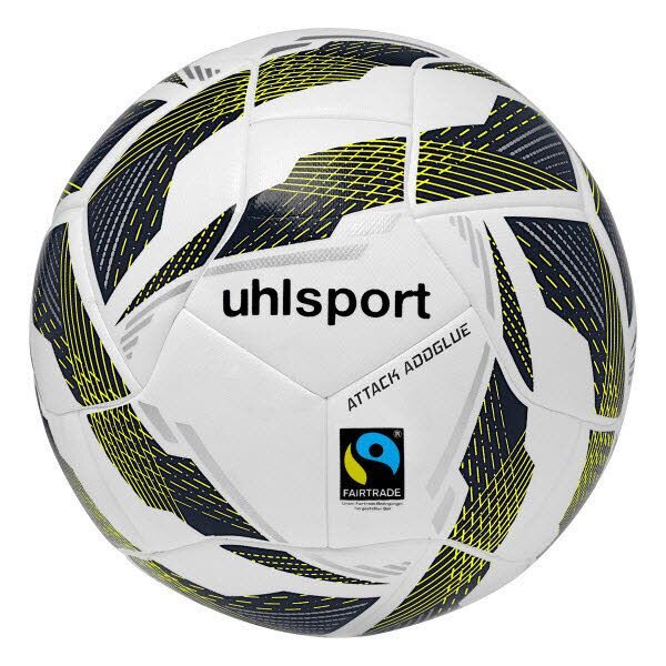 Uhlsport Attack Addglue For The Planet Trainingsball weiß/marine/fluo gel 4