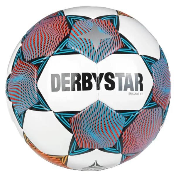 Derbystar Fussball-Brillant TT v23 Sonderedition Trainingsball weiss/rot/orange 5