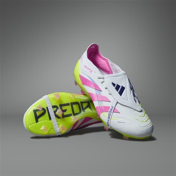 adidas PREDATOR CLUB FG/MG Kinder Fussballschuhe weiß/gelb/pink 5 (38 EU)