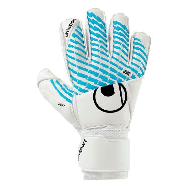 uhlsport FM Cybertec Soft Flex Frame Torwarthandschuhe Kinder weiß/cyberblau/schwarz 7