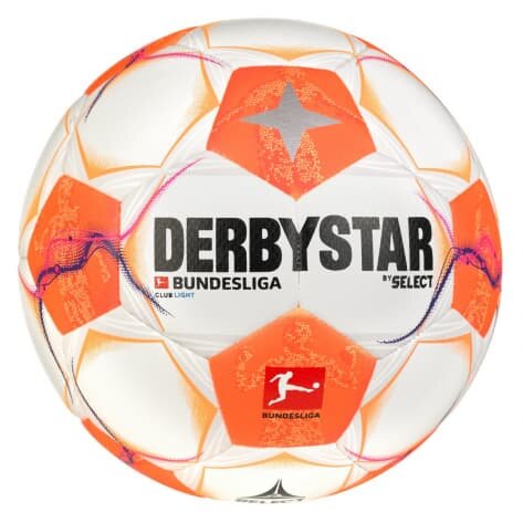 10er Paket Derbystar Bundesliga Club Light v24 Trainingsball weiß/orange 4