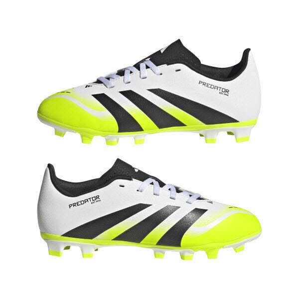 adidas Predator Club FG/MG Kinder Fussballschuhe weiß/schwarz/gelb 4½ (37 1/3 EU)