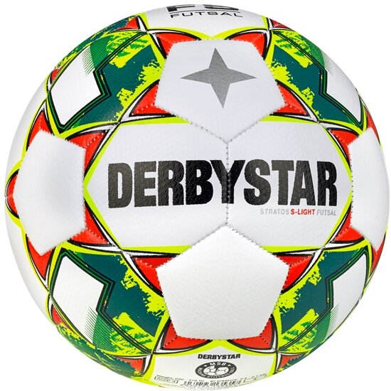10er Paket Derbystar Fussball-FUTSAL STRATOS S-LIGHT - weiss/gelb/blau - 3