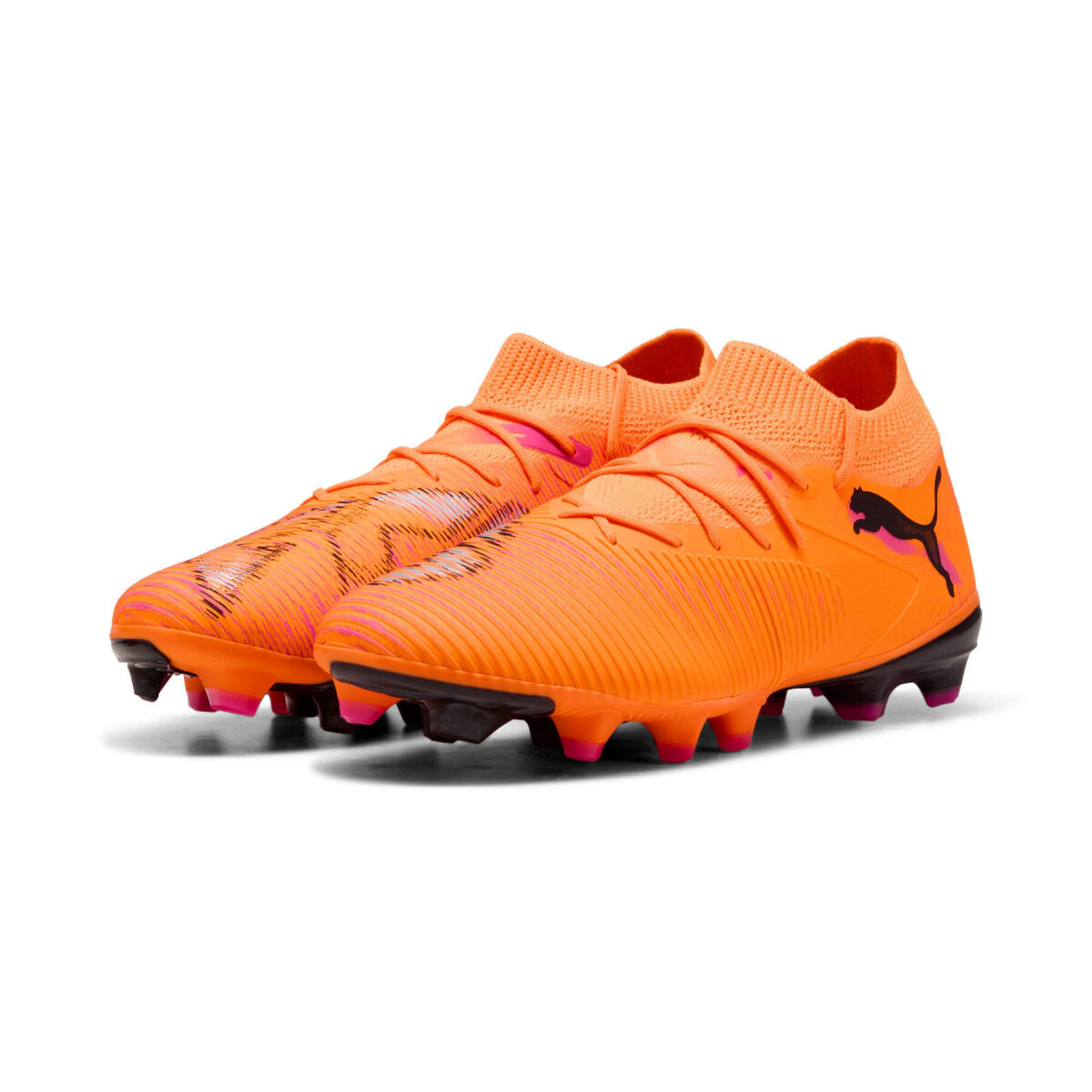 Puma Future 8 Match FG/AG Fussballschuhe heat fire-puma black-ravish 41