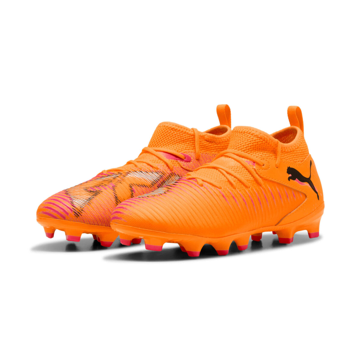 Puma Future 8 Match FG/AG Fussballschuhe Kinder heat fire-puma black-ravish 34,5