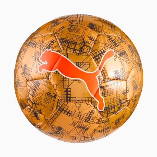 Puma Cup Graphic Ball gold/schwarz/orange 5