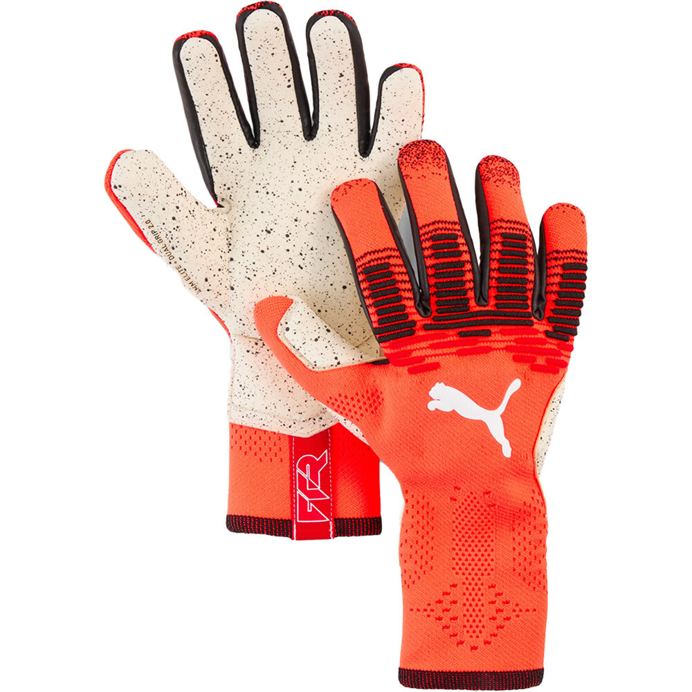 Puma Future Ultimate NC Torwarthandschuhe glowing red-puma red-puma black 7