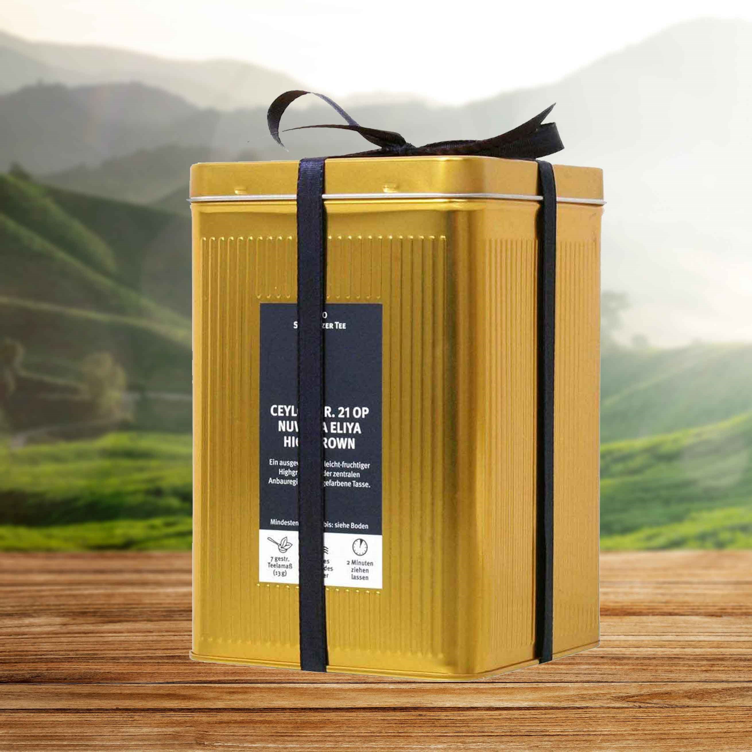 Edmon's Dose gold mit Ceylon Nuwara Eliya