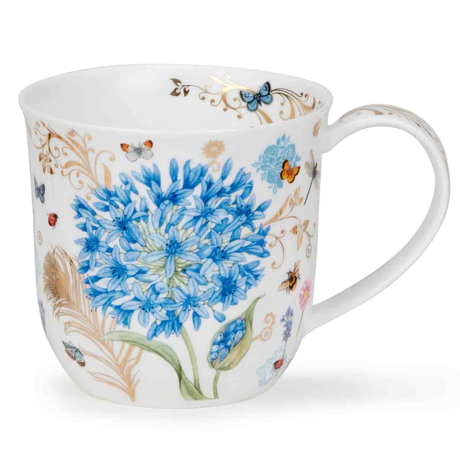 Dunoon Becher Cumbrae Vintage Blue Gold