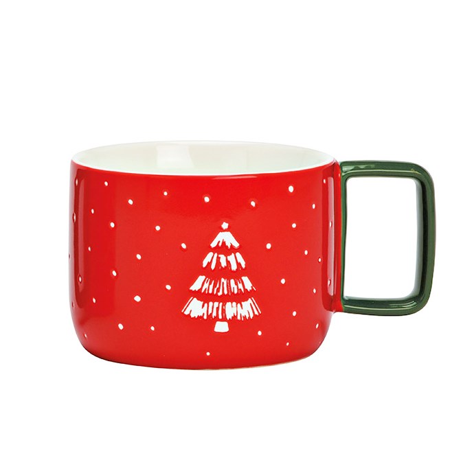 Teebecher Tannenbaum rot 0,4 l
