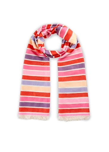 Codello WOVEN SCARF COTTON MIX MULTI COLOUR STRIPES 50X180CM