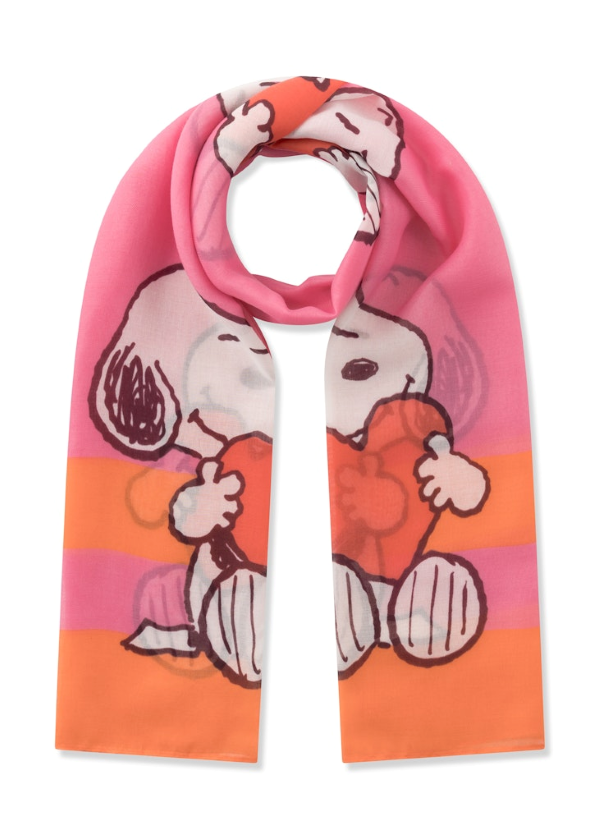 Codello Codello Schal Snoopy Print – Recycelter Polyester Schal 70x180 cm nachhaltig