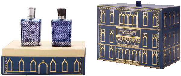 The Merchant of Venice Nobil Homo Venetian Blue Set = EdP Nat. Spray Intense 100 ml + After Shave Intense 100 ml