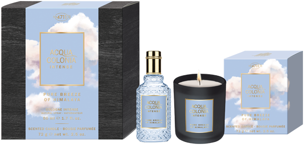 No.4711 Acqua Colonia Intense Pure Breeze of Himalaya Set = EdC Nat. Spray 50 ml + Duftkerze 72 g