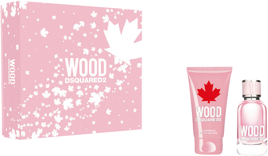 Dsquared2 Perfumes Wood Pour Femme Set = EdT Nat. Spray 30 ml + Body Lotion 50 ml