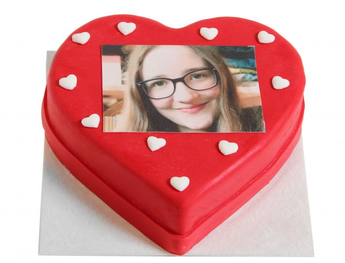 Herz Torte mit deinem Foto