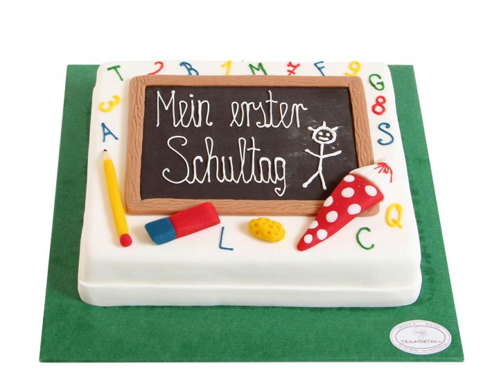 Schwamm Torte zum 1. Schultag