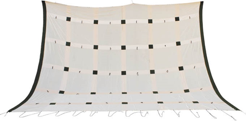 Britisches Sonnensegel sand neuwertig 11,5 x 9,95m (114,43m² 2,28€/m²)