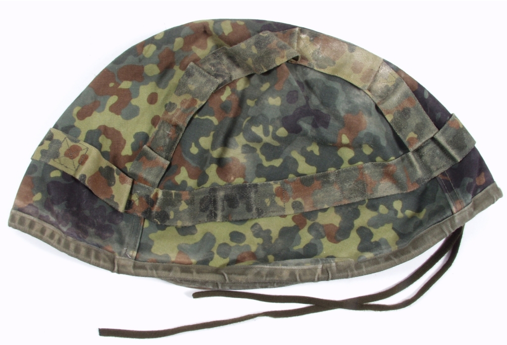 Bundeswehr Gefechtshelmbezug flecktarn gebraucht