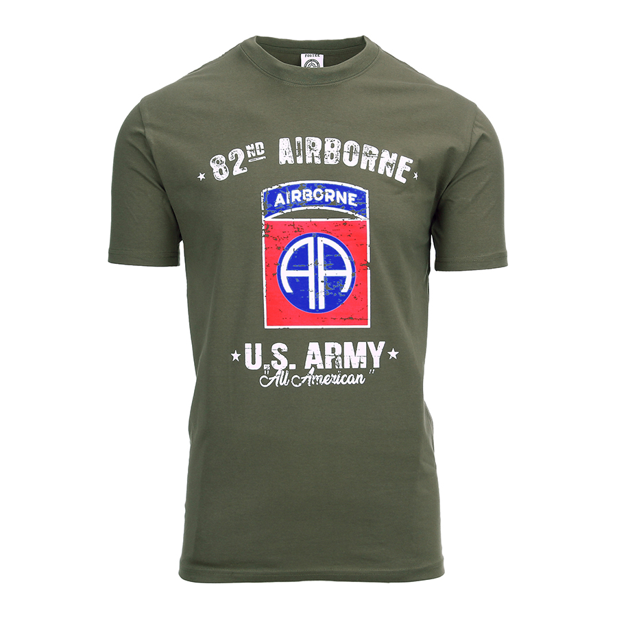 T-Shirt USA U.S. Army 82nd Airborne oliv M