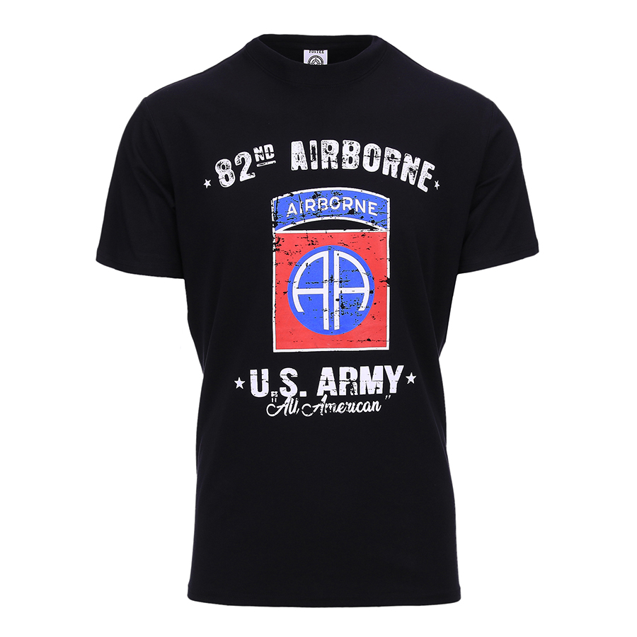 T-Shirt USA U.S. Army 82nd Airborne schwarz Restposten M