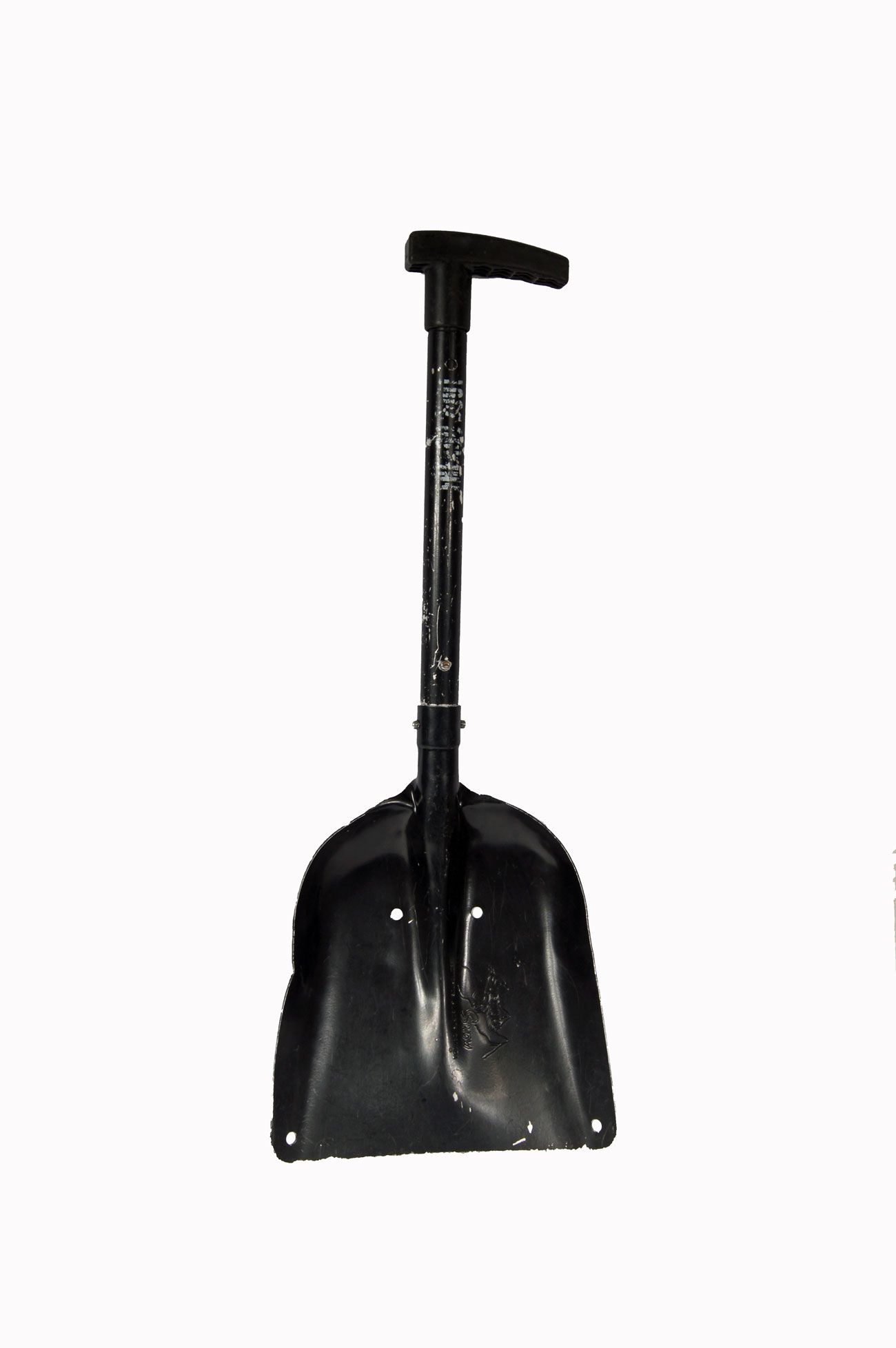 US Army Schneeschaufel zerlegbar 72 mit Quergriff schwarz gebraucht