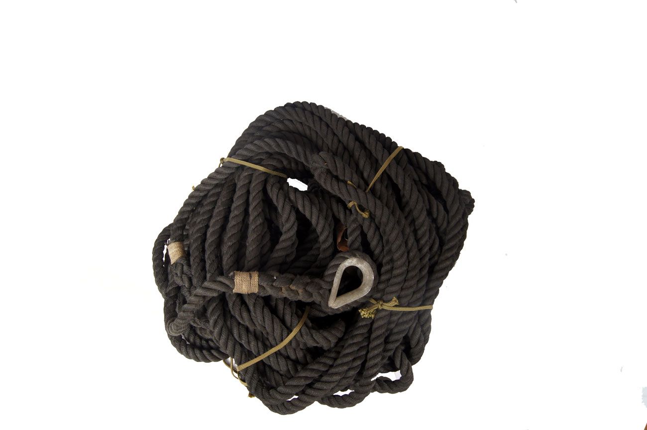 Bundeswehr Y-Seil 2m schwarz gebraucht = 44,95 €/m