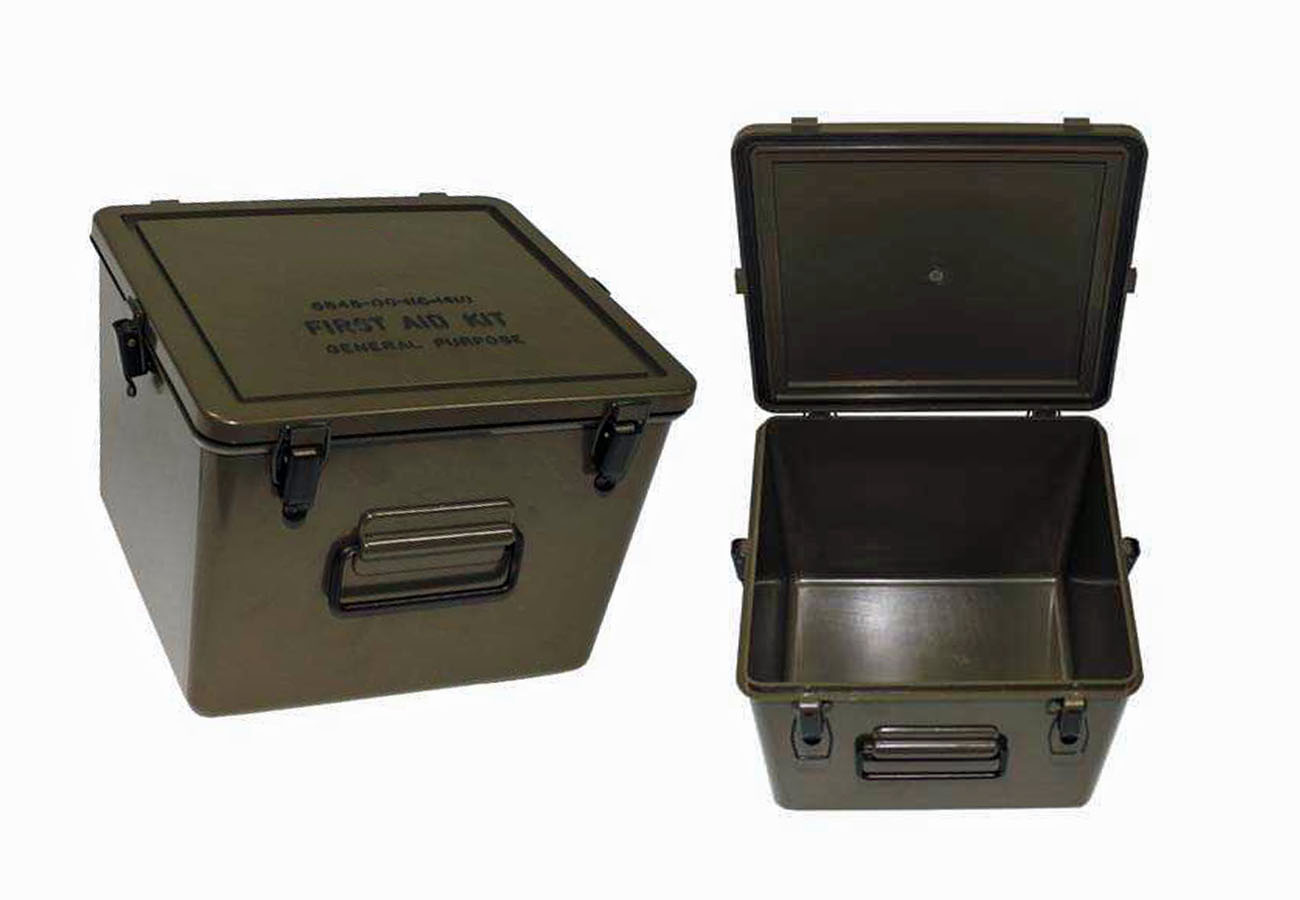 US Transportkiste First Aid Kunststoff neuwertig 28 x 27 x 19 Restposten