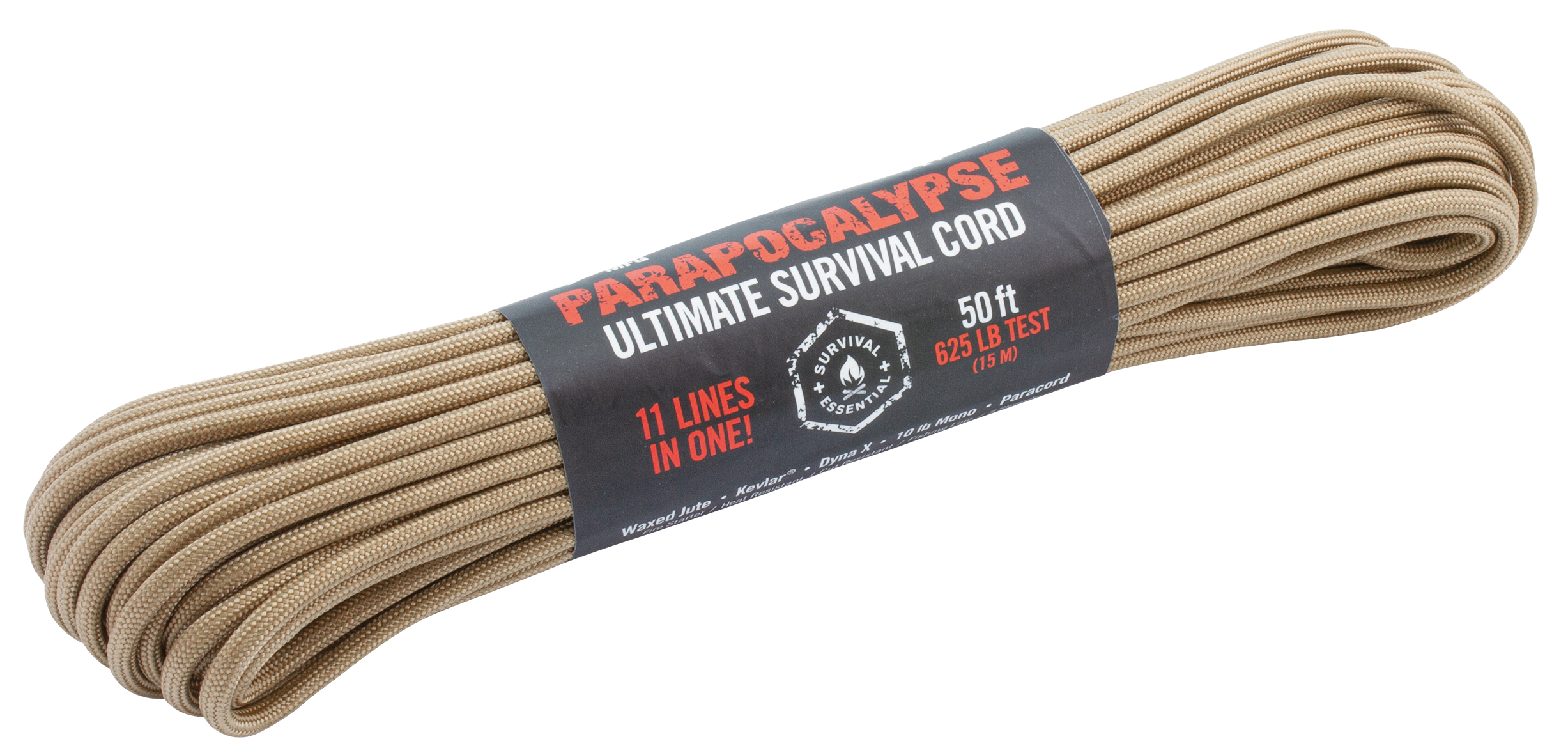 AtwoodRope Seil Parapocalypse Ultimate Survival Paracourd 50ft coyote