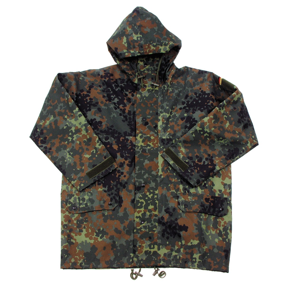 Bundeswehr Nässeschutz Jacke 3-Lagen-Laminat flecktarn neuwertig Bekl. 44
