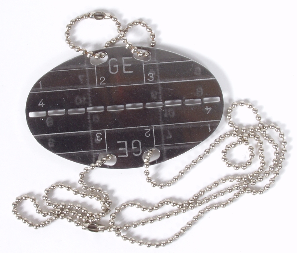 Bundeswehr Erkennungsmarkensatz ungeprägt chrom