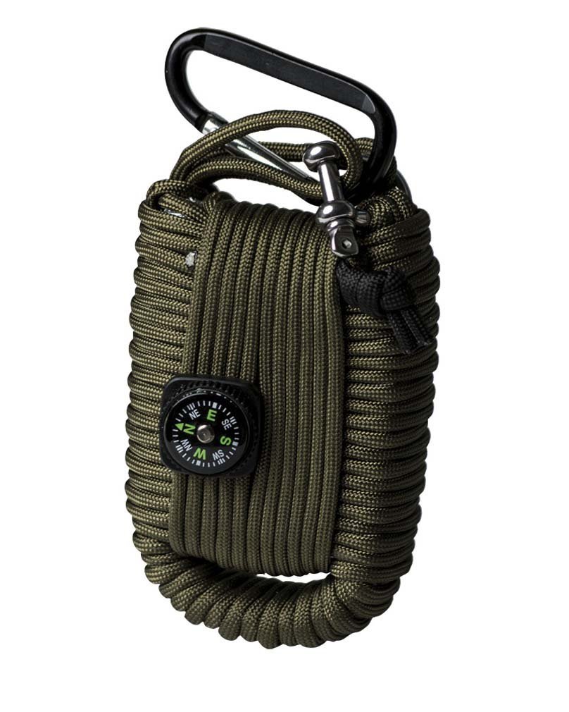 Paracord Survival Kit large oliv