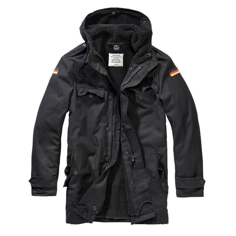 Brandit Bundeswehr Parka Flag schwarz S