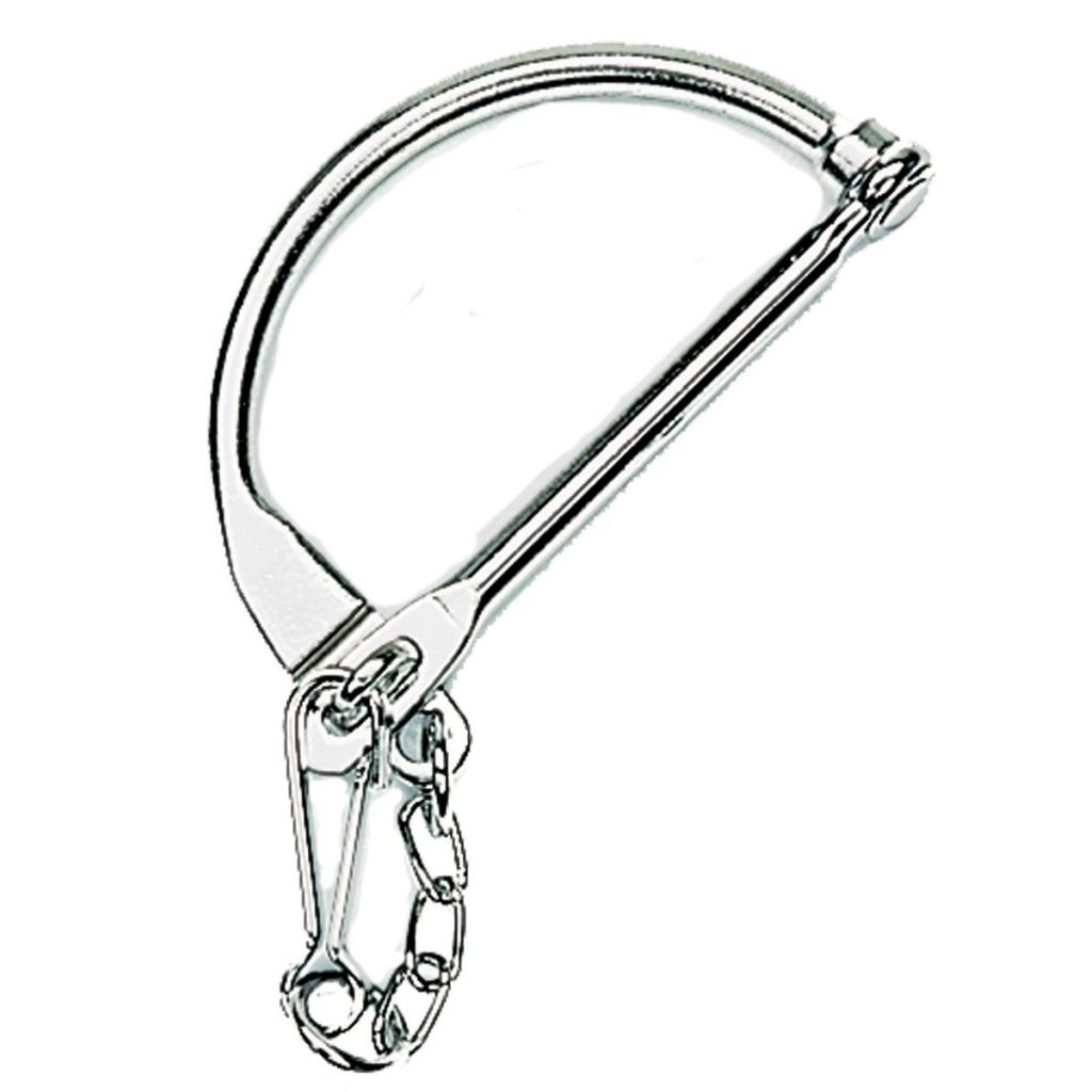 Bundeswehr Seesackverschlussbügel m. Kette Metall gebraucht