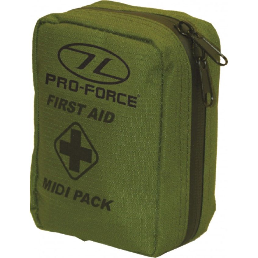 Military Erste Hilfe Set First Aid Midi Pack mit Tasche oliv
