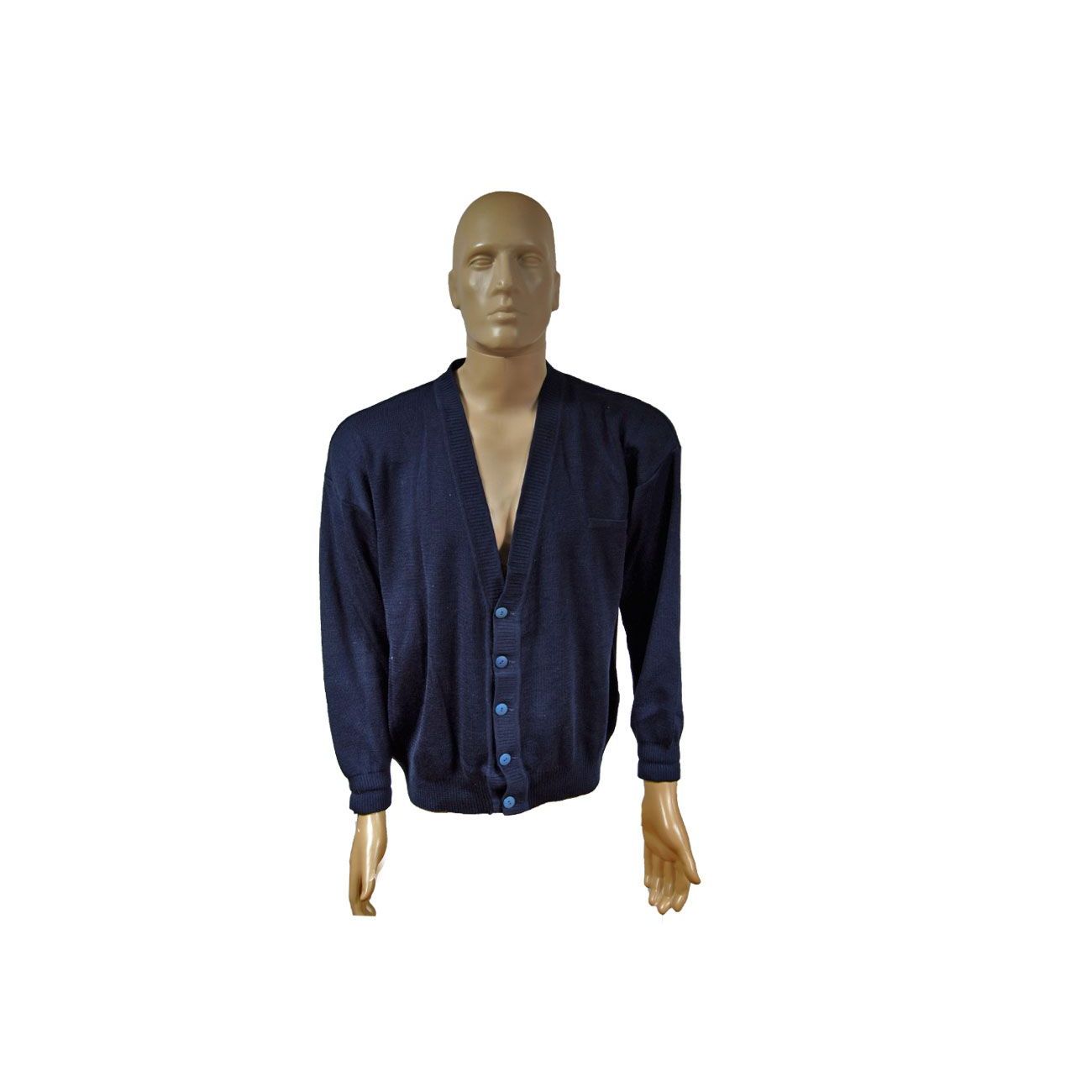 Bundeswehr Strickjacke blau gebraucht Bekl. 50