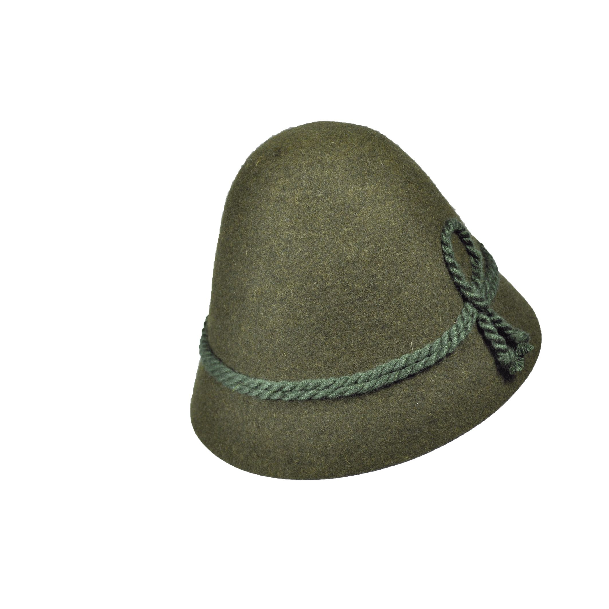 Hubertus Jagdhut Trachtenhut Filzhut Schinderhannes oliv Kopfbedeckung 58