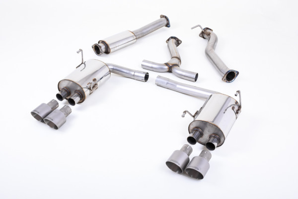 Milltek SSXSB045 Cat-back Quad Titanium GT100 - Subaru Impreza WRX ...