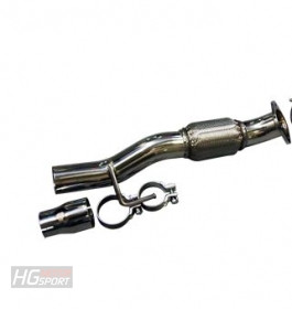 Bull-X Downpipe Unterteil 2,5`` VAG 1.4 T(F)SI EA111 (z.B. Polo GTI...
