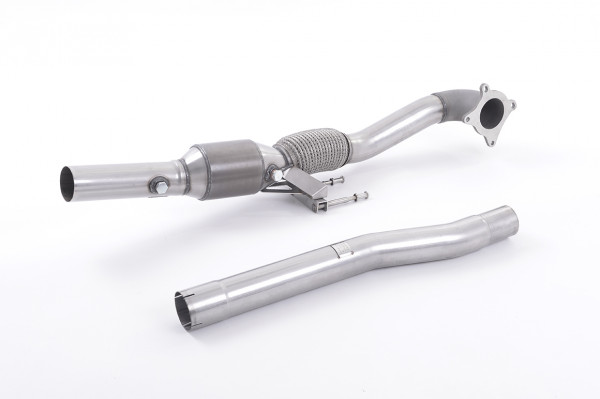 Milltek SSXAU200 Cast Downpipe with HJS High Flow Sports Cat - Sko...