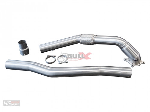 BULL-X VAG 1,8-2,0 TFSI (FWD&AWD) Downpipe m. 89er Oberteil m.200 Z...