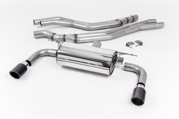 Milltek SSXBM1054 Cat-back 90mm Carbon Jet - BMW 2 Series M240i Cou...