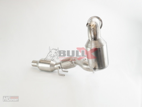 BULL-X Downpipe VW Up GTI 1.0TSI EA211, mit 200 Zellen ECE HJS Spor...