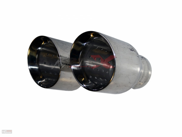 Bull-X 5-101-KK64 / Endrohr rund 'CK Style' 101mm L150  64mm Anschl...